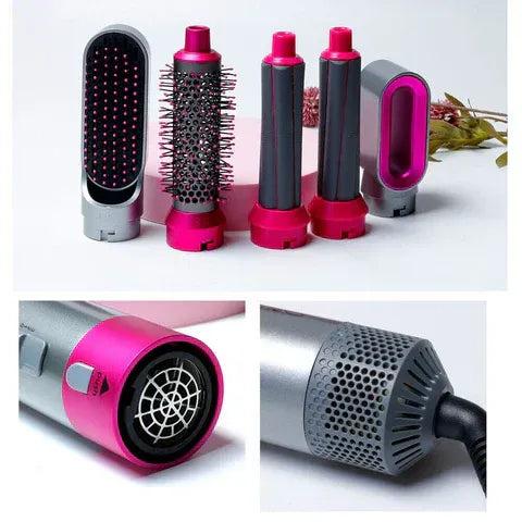 StyleMaster 5-in-1 Hair Dryer & Curler Set