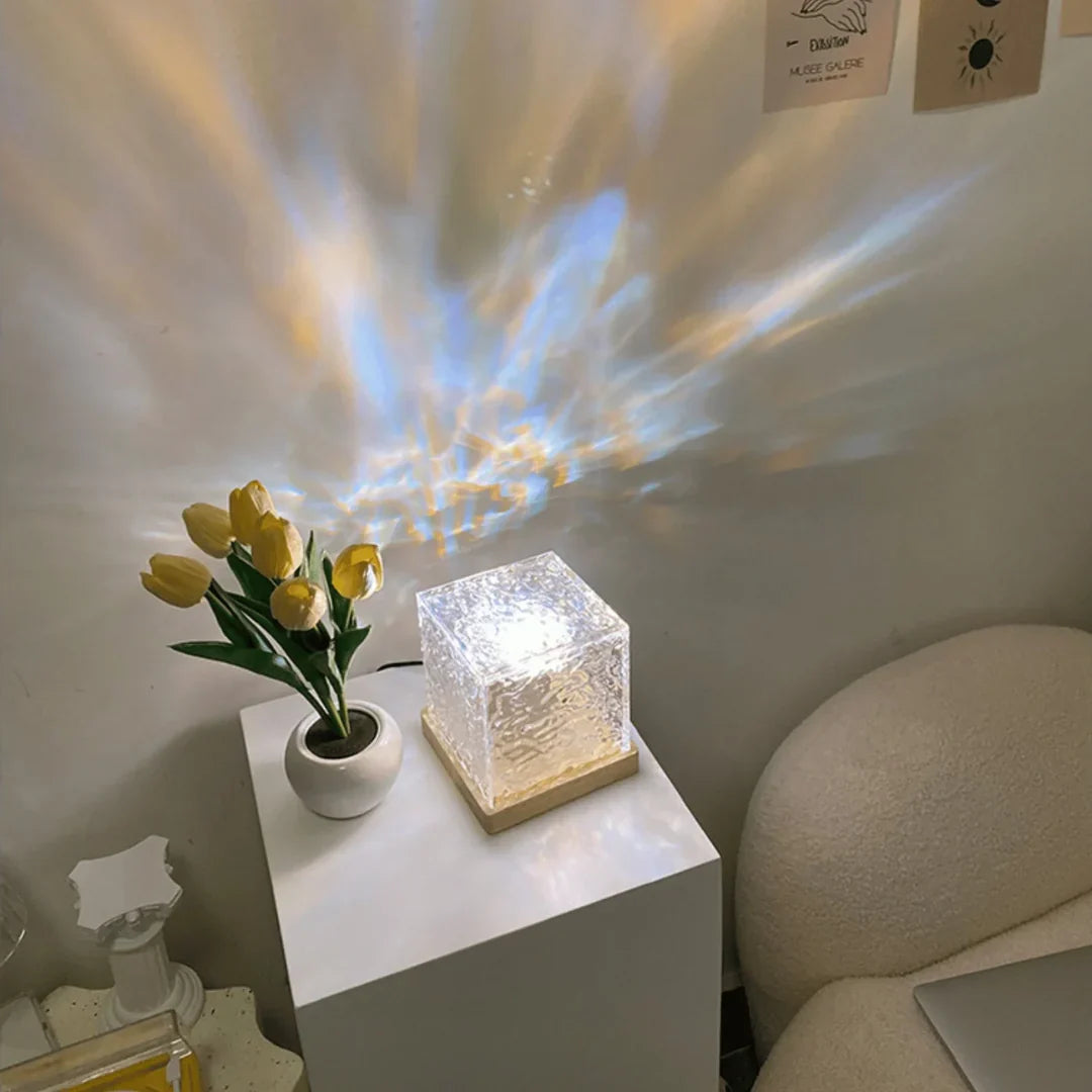 Transform Your Space with the Ocean Wave Projector Lamp!✨