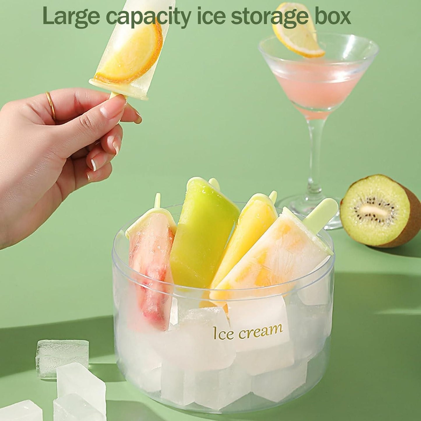 Reusable FrostyTreats 8-Cavity Ice Pop Maker