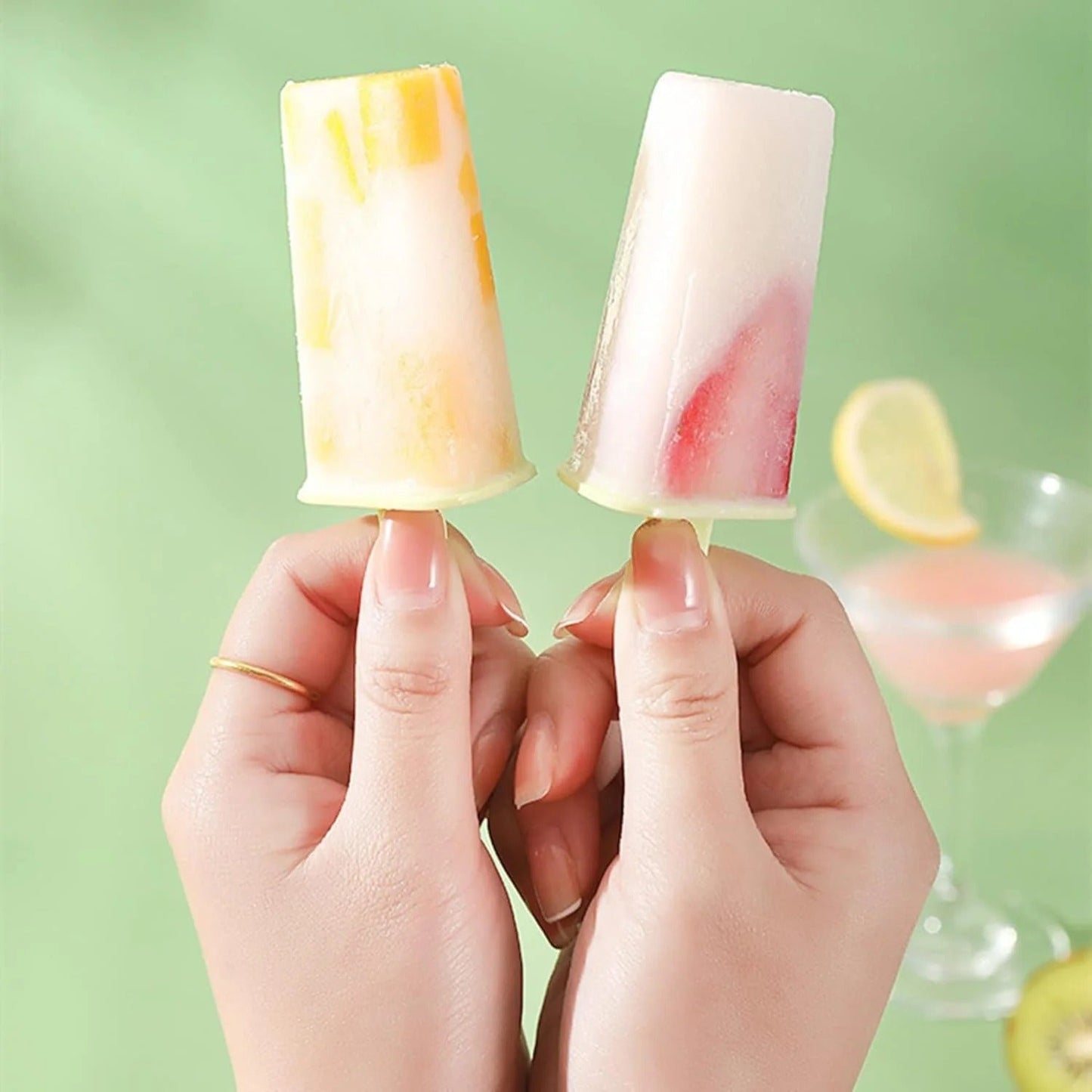 Reusable FrostyTreats 8-Cavity Ice Pop Maker