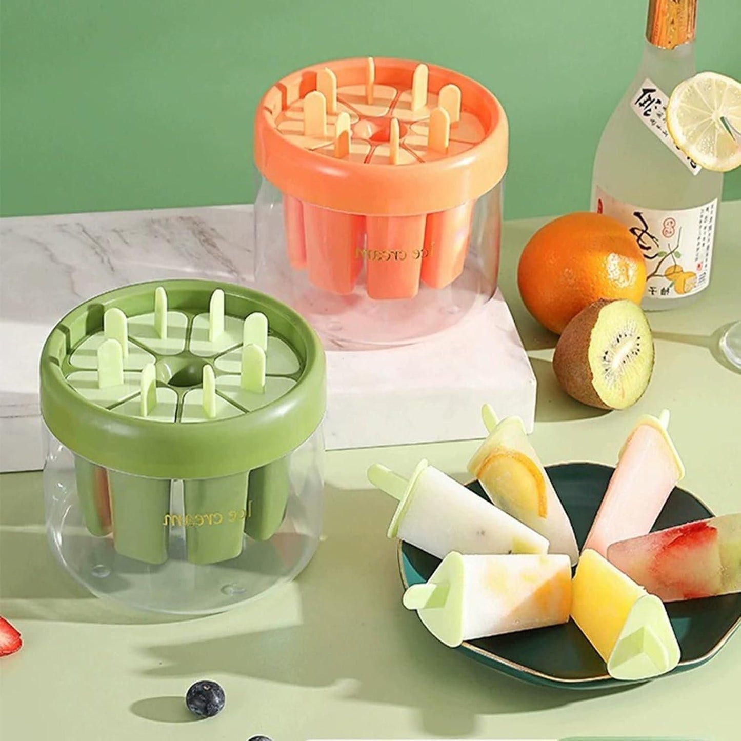 Reusable FrostyTreats 8-Cavity Ice Pop Maker