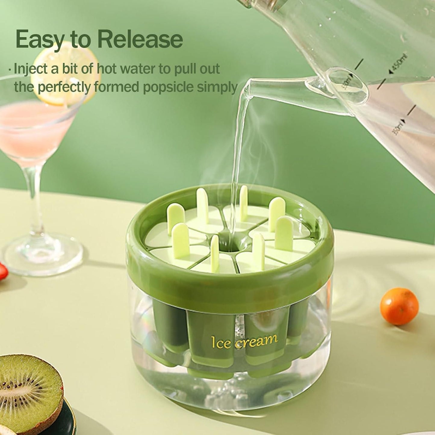 Reusable FrostyTreats 8-Cavity Ice Pop Maker
