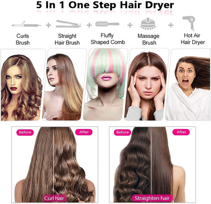 StyleMaster 5-in-1 Hair Dryer & Curler Set