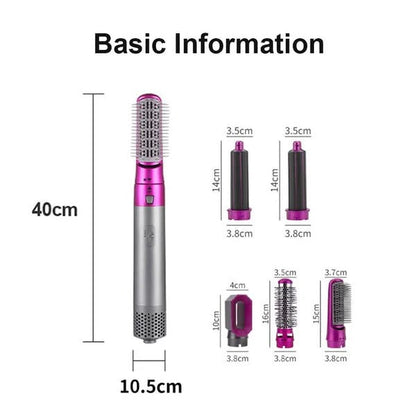 StyleMaster 5-in-1 Hair Dryer & Curler Set