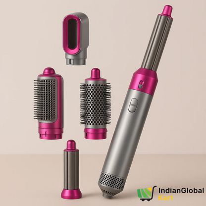 StyleMaster 5-in-1 Hair Dryer & Curler Set