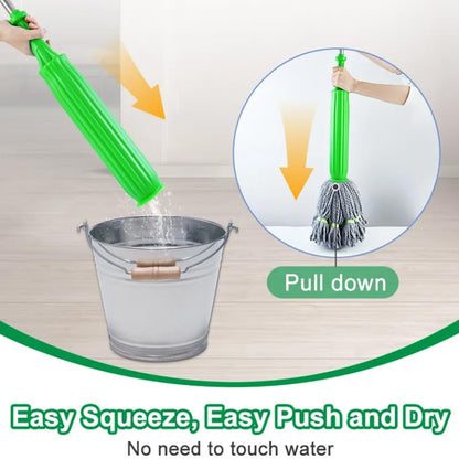 2 in 1  Self-twisting Dehydrated Floor Rotating Cleaning Mop