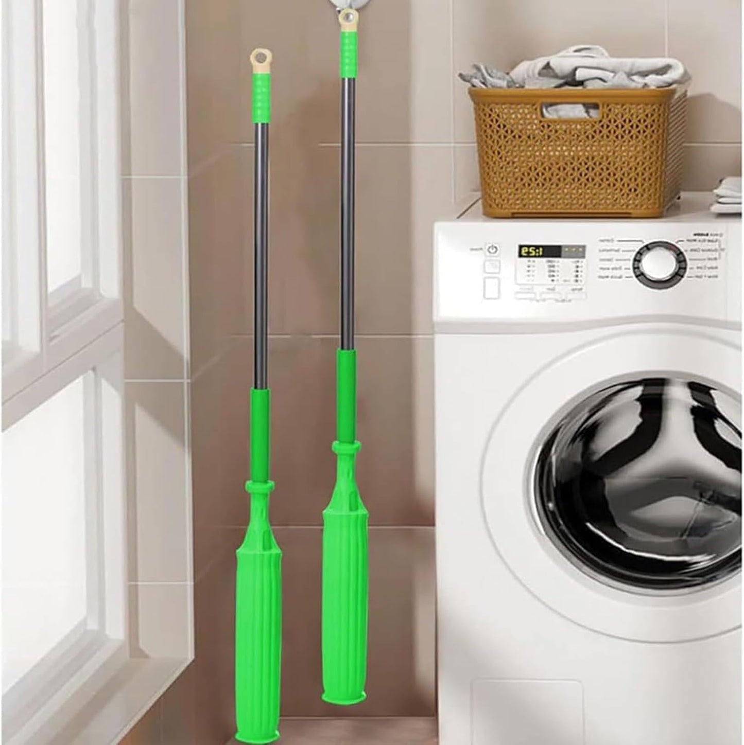 2 in 1  Self-twisting Dehydrated Floor Rotating Cleaning Mop